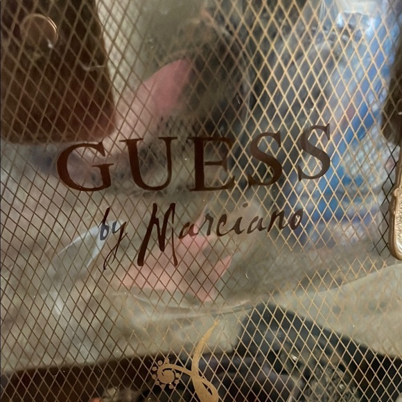 Guess by Marciano Brown Tote with Mesh Design and Leather Accents - Picture 7 of 7